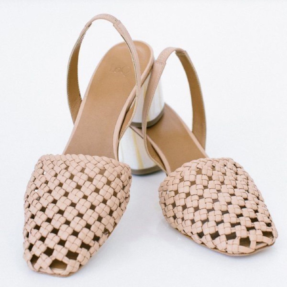 LOQ Shoes - Nina slingbacks in nude
